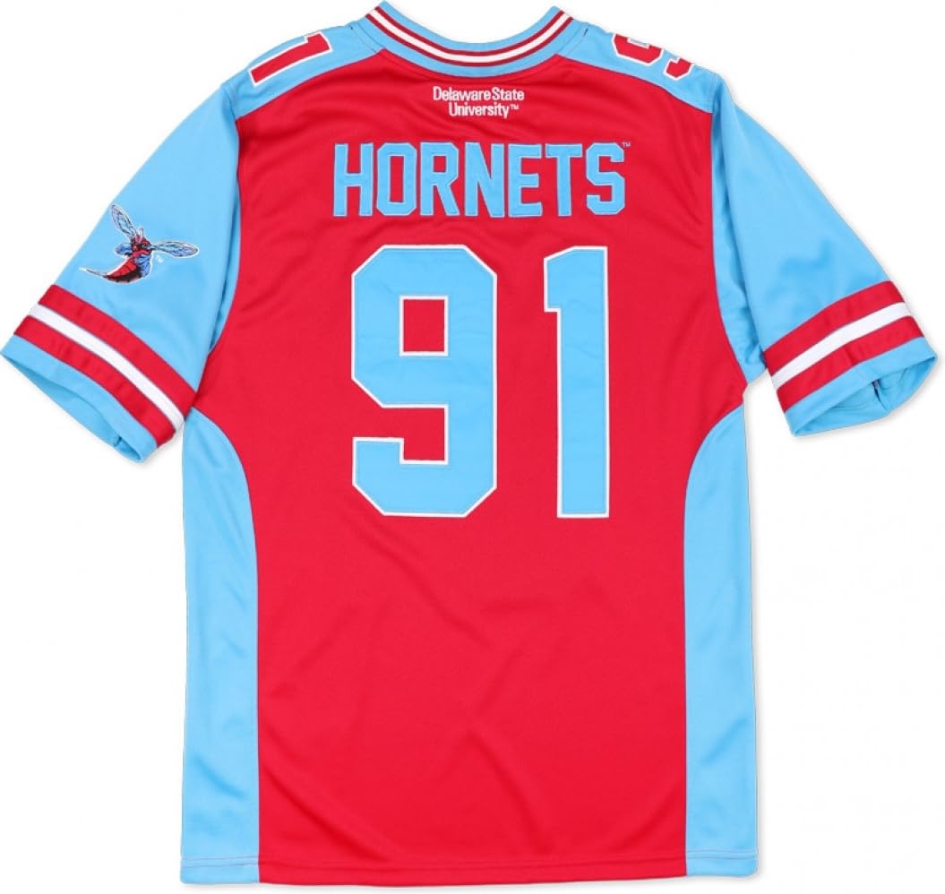 Big Boy Delaware State Hornets S13 Mens Football Jersey [Red - 4XL] - ID#40331