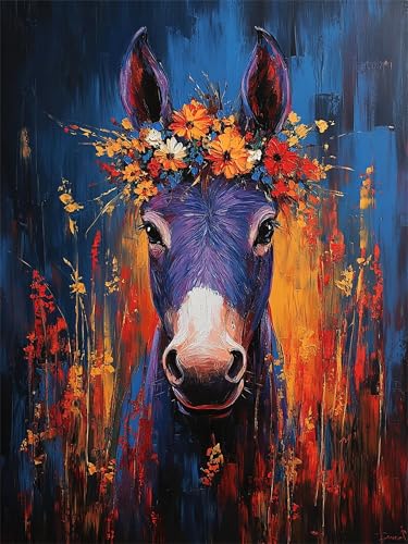 Peinture numéro adulte avec toile infroissable et acrylique dense