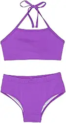 Biquíni Liso Menina Infantil Proteção Solar Uv Praia Verão