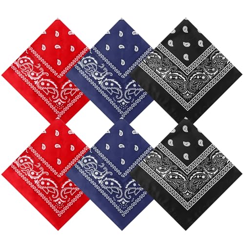 Blulu BLULU- GREEN COWBOY BANDANA -01 6 Pcs Halloween Cowboy Bandanas cover