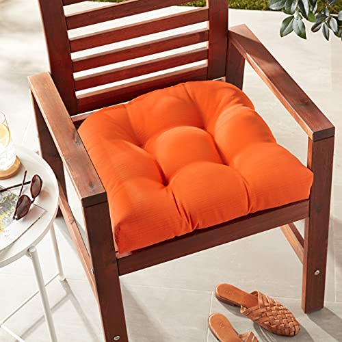 Pillow Perfect 496726 Pompeii Solid Indoor/Outdoor Wicker Patio Seat Cushion Reversible thumb #3