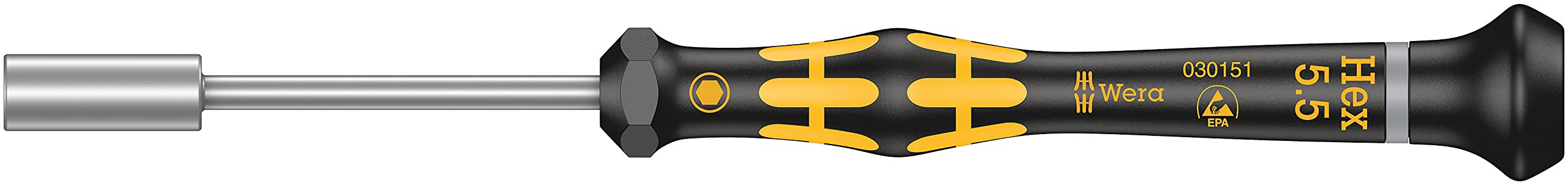 Wera 5.5 mm Hexagon Nut Driver, 60 mm Blade Length