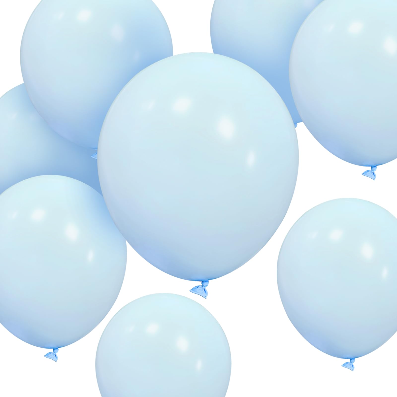 Pastel Blue Balloons 50 pack 12 inch Strong Thicken Latex Light Blue Balloons for Happy Birthday Baby Shower Events Decorations Accessories (Baby Blue Balloons 50 PCS 12 inch)