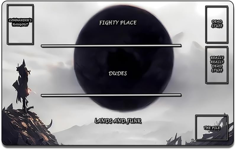 MTG - Tapete de juego TCG de 24 x 14 pulgadas, tapete de juego de cartas coleccionables MTG, tapetes de juego de mesa con zonas