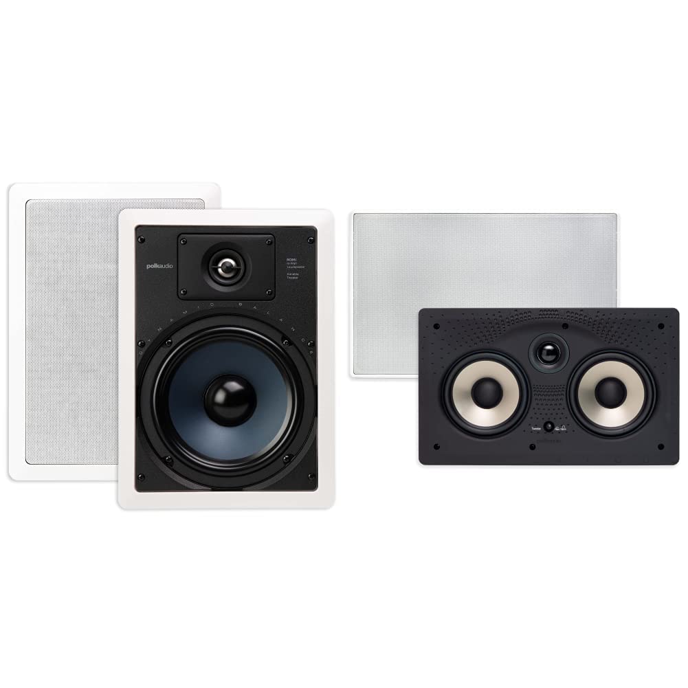 【するご】 Polk Audio RC55i 2Way InWall Speakers (Pair， White) B07QYFCZP5