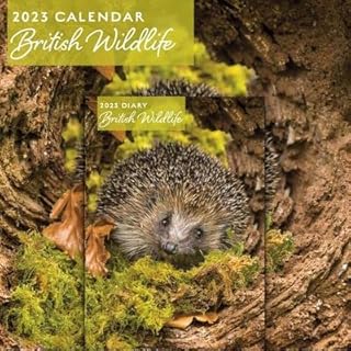 2023 calendar and diary set BRITISH WILDLIFE 2023, This Will Make a Great Xmas Gift & Comes Already Gift Wrapped, Green & Brown