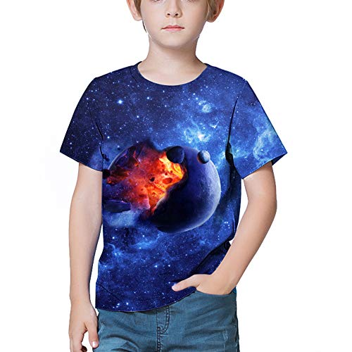 Image of LAIDIPAS Boys Girls 3D Graphic T-Shirt Short Sleeve Tops Tees 6-16 Years