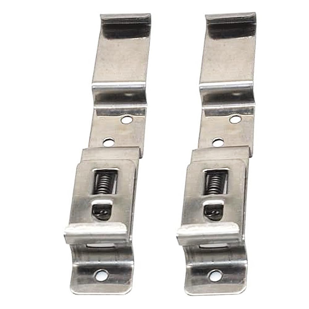 2 x Trailer Number Plate Clips Holders Spring Loaded Stainless Steel LMX1867 by NANDEYIBI