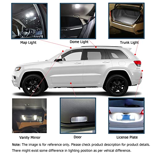 Kit de 15 luces LED interiores para Jeep Grand Cherokee miniatura 3