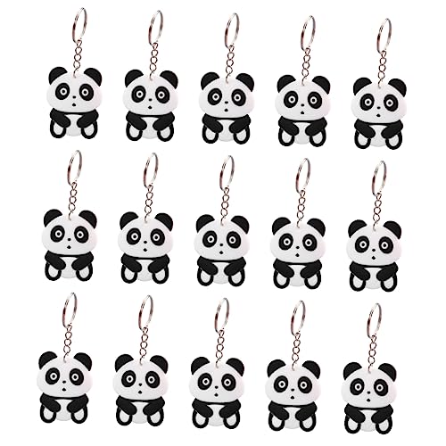OSALADI Panda Toy Keychain Plush Keychain for Boys and Girls Schoolbag Key Chain Backpack Hanging Ornament Animals Pendant