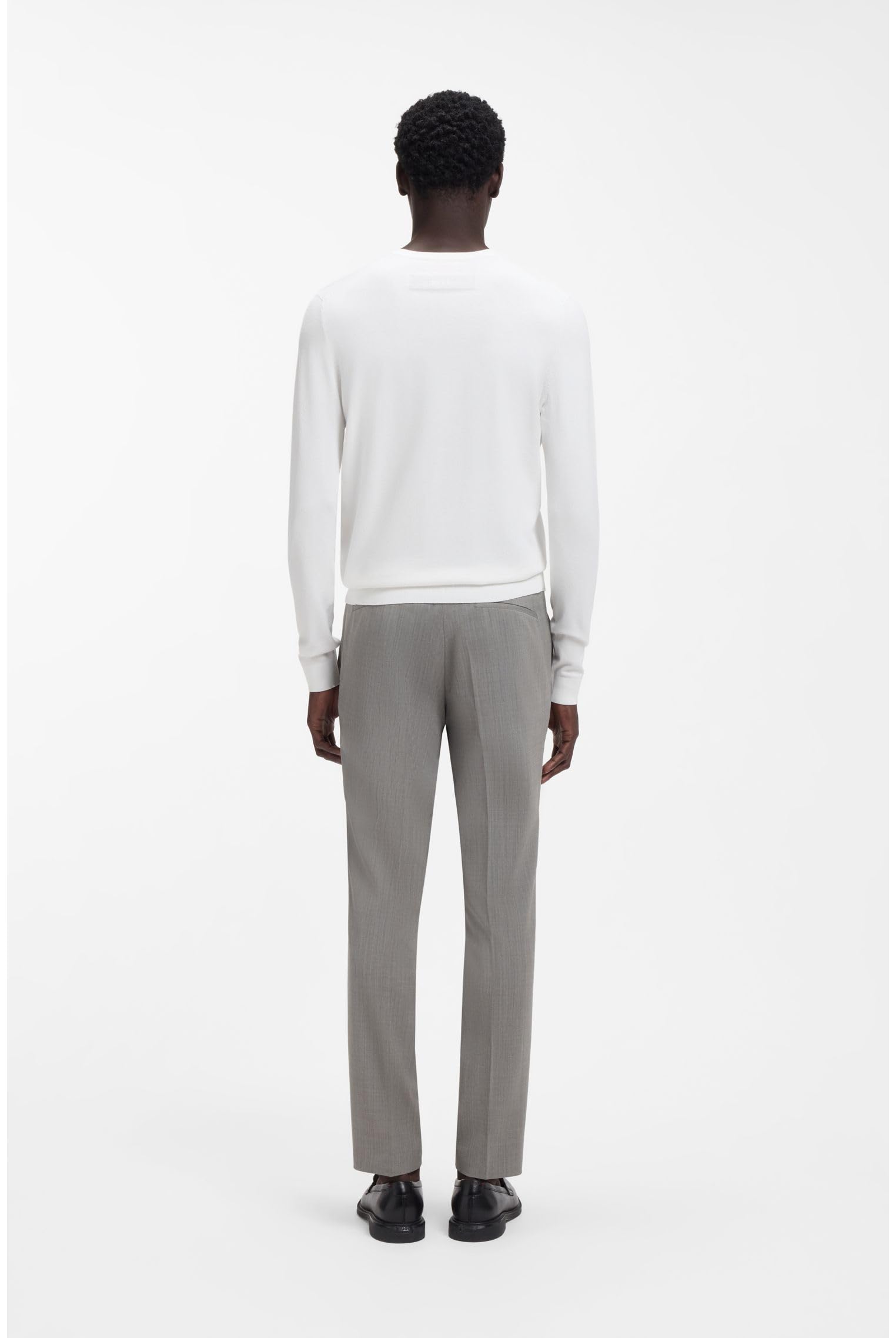 HUGO Herren San Cody-CV Regular-Fit Pullover aus Soften Garnen mit Rundhalsausschnitt