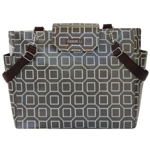 Reese Li Lexington Diaper Bag Earth Lattice Baby