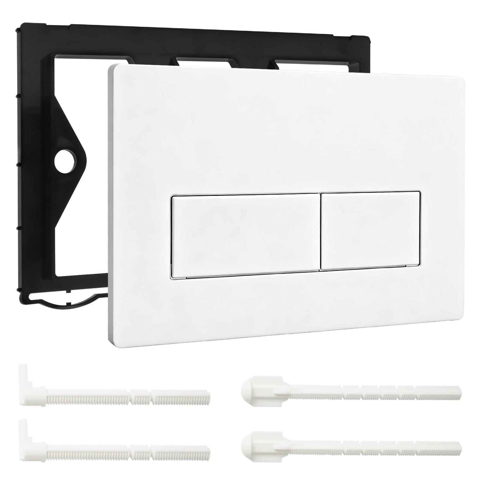 Placca di comando WC, piastra di scarico a doppio scarico compatibile con GEBERIT SIGMA01/20/21/30 UP300/320, placca di ricambio 115.770.11.5, dimensioni 246×164mm, bianco
