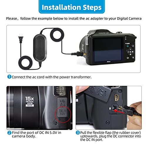 Glorich-EH-67-Replacement-AC-Power-Adapter-Kit-for-Nikon-Coolpix-L840-L830-L820-L810-L340-L330-L320-L310-L120-L110-L105-L100-Coolpix-B500-Digital-Cameras