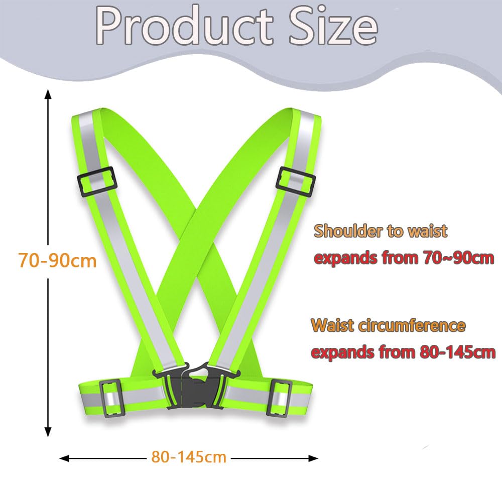 Gilet Catarifrangente Sufune Regolabile - Alta Visibilità Per Ciclismo E Corsa - Foto 10