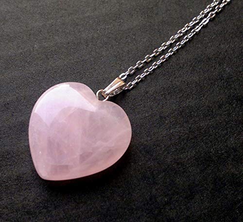 8Pcs Adabele Natural Pink Rose Quartz Gemstone 20Mm Heart Pendant Healing Crystals Chakra Gem Stones Rock Crystal Quartz For Jewelry Craft Making #TOP1