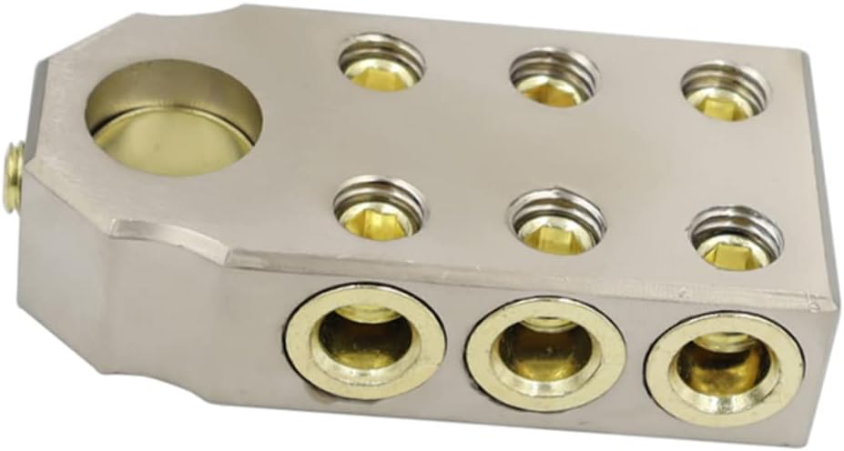 Car Battery Terminal Connector Clamp for Sae Tapered Posts Durable Battery Distribution Block for Vehicles Rvs Trucks and Caravans