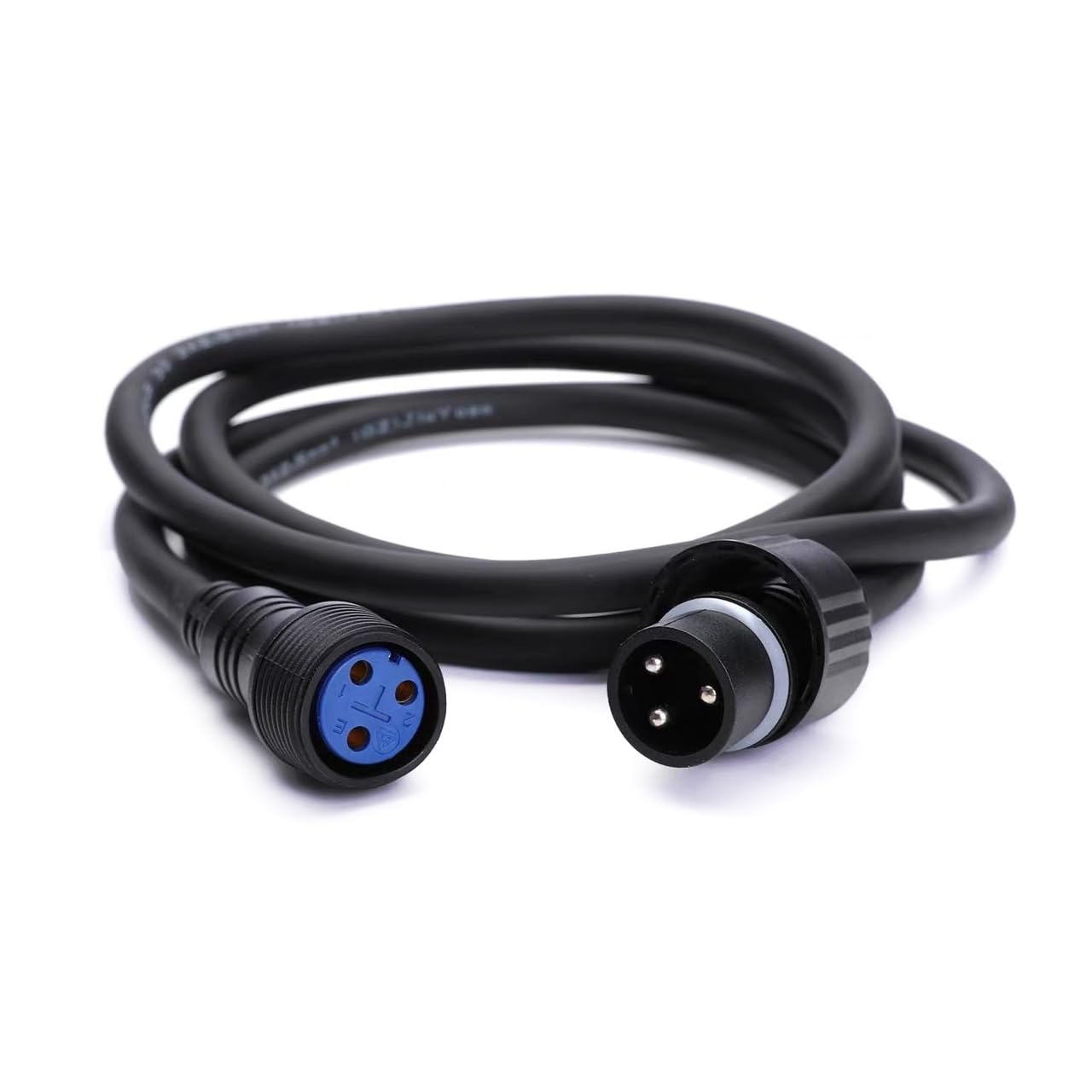 Bescoos Waterproof LED PAR Light Extension 3-Core Power Cable - for Stage Lighting Power Cord, Lighting Accessories (Power Cable, 10Feet)