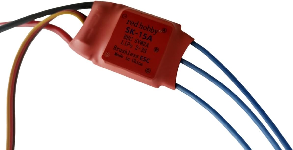 no2 Simonk 15A Amp ESC BEC 5V 2A Brushless Motor Speed Controller Red hobby