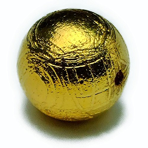 【hinryo】 5A 1粒売り 6mm ギベオン 金色 ゴールド 天然石 パワーストーン b3-30861C