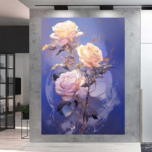 Tableau decoration 80x120cm sans cadre pour grand mur vide