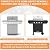 PETKAO Grill Warming Rack for Home Depot Nexgrill 720-0830H Replacement Parts, Upper Rack for Nexgrill Replacement Parts 4 Burner Grills, Stainless Steel Warmer/Cooling Rack for Nexgrill Accessories