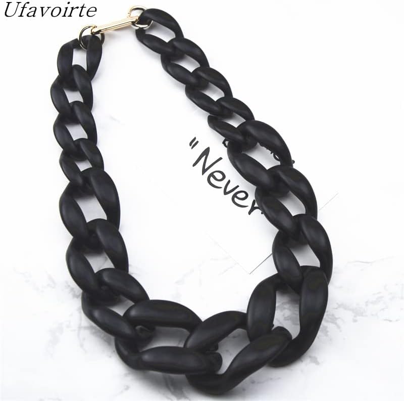 Miniatura 3 de Gargantilla gruesa de cuello grande con cuentas acrílicas de moda, gargantilla de eslabones para mujer, regalos