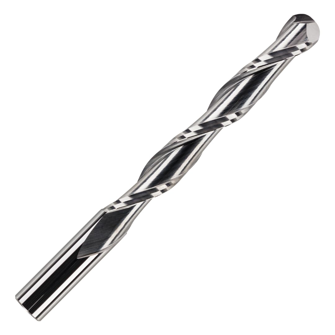 Rennie Tools - 10mm x 52mm Flute Solid Carbide Ballnose Spiral 2 Flute Up Cut Router Bit for PVC, Acylic, Wood and Hard Woods โ image 1