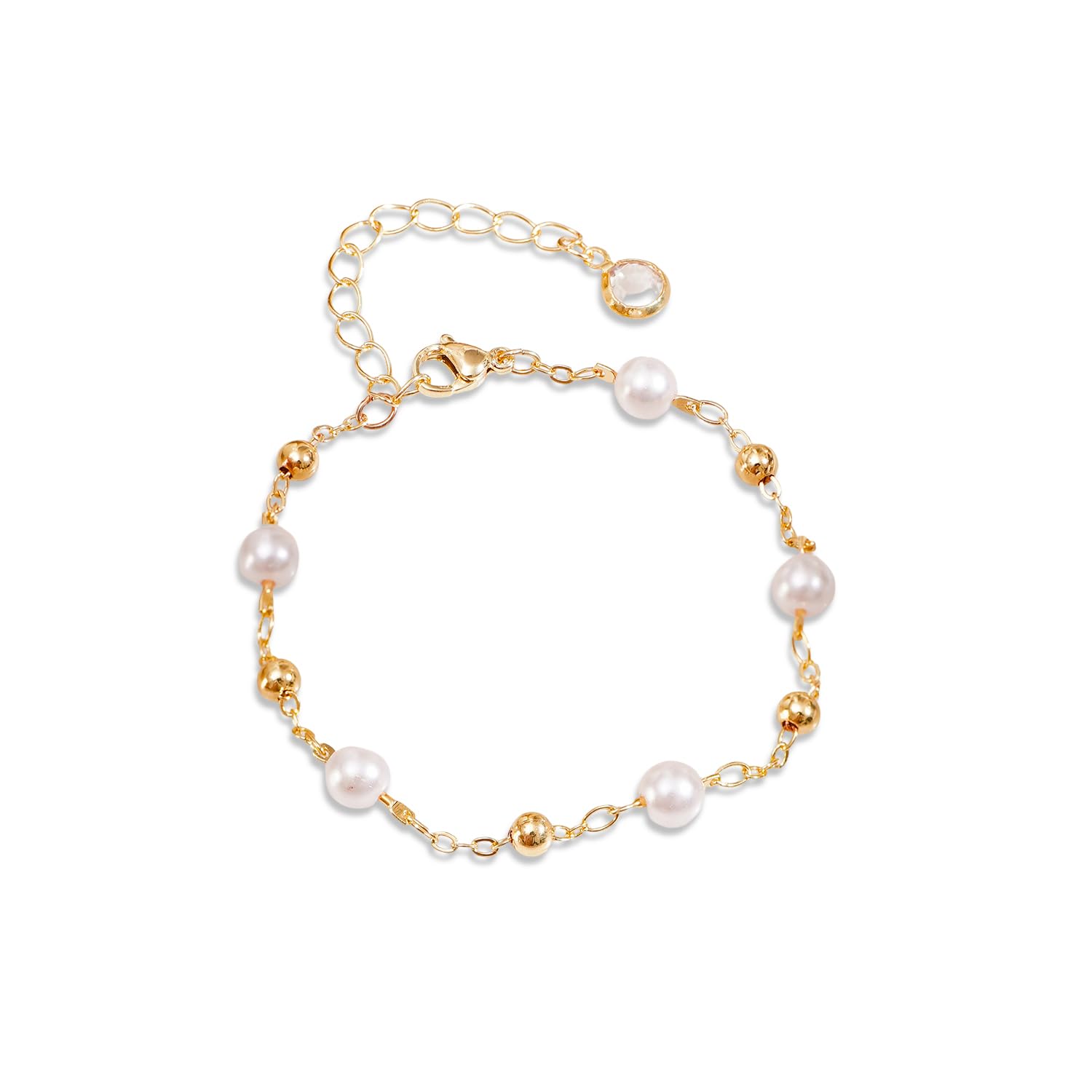 rubans Demi Fine Gold Toned Stainless Steel Anklet for Women Western Minimal Anti Tarnish Daily Wear Trendy Stylish Gift Jewellery-picture-8