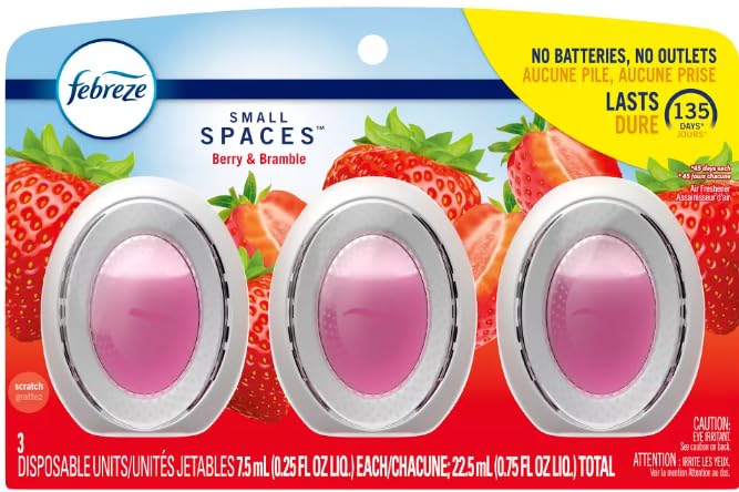 Generic Febreze Small Spaces Air Freshener - Berry & Bramble - 0.25 fl oz/3pk, Pink