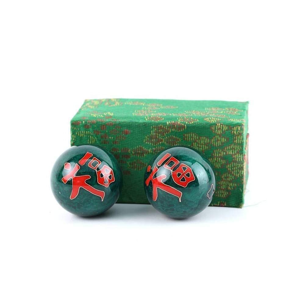 Palline Qi-Gong Portachiavi Yin Yang - Sfera Sonora 25mm, Ciondolo Feng Shui, Zen-Man