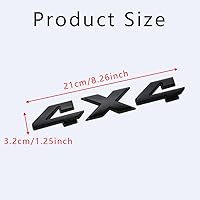 Vista 2 de Calcomanía de emblema de 4 x 4, calcomanía 3D para guardabarros, calcomanía de placa de identificación de emblema de 4 x 4, emblemas exteriores