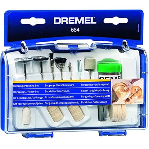 Juego de limpieza y pulido Dremel 684 con 20 accesorios Cover