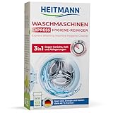 HEITMANN Express Waschmaschinen Reiniger: entfernt Kalk, Ablagerungen und Gerüche, Maschinenreiniger, 250 g