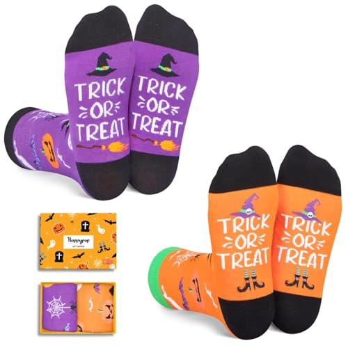 HAPPYPOP Halloween Socks Spooky Gifts For Boys Girls - Halloween Gifts for Kids 10-12 Years Old Horror Boys Girls Gifts