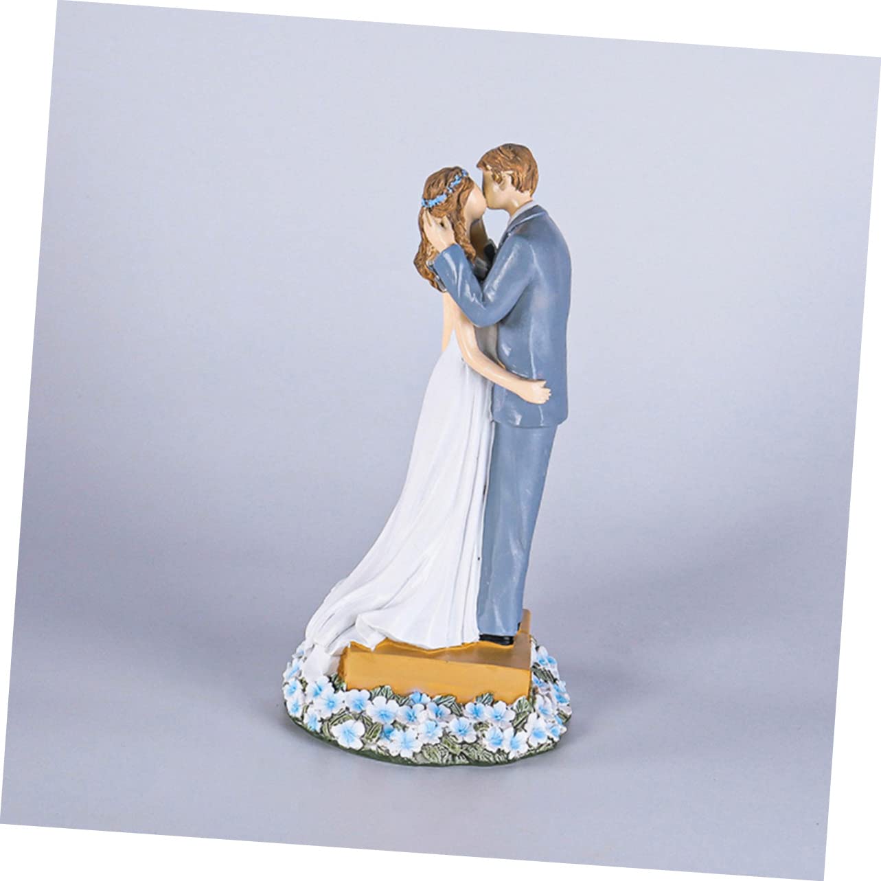 Hochzeitsskulptur aus Kunstharz Brautkleidornament als Wohnaccessoire Formstabile Hochzeitsdekoration für Tischschmuck Farbecht und Langlebig