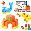 51+y3e8pl8l - Magnetic Blocks 30pcs, Toddler Toys for Boys and Girls,Large 1.18 Inch Magnet Building Toys,Creative STEM Montessori Sensory Toys, Magnet Toys for Kids Age 3 4 5 6 7 8 Year Old