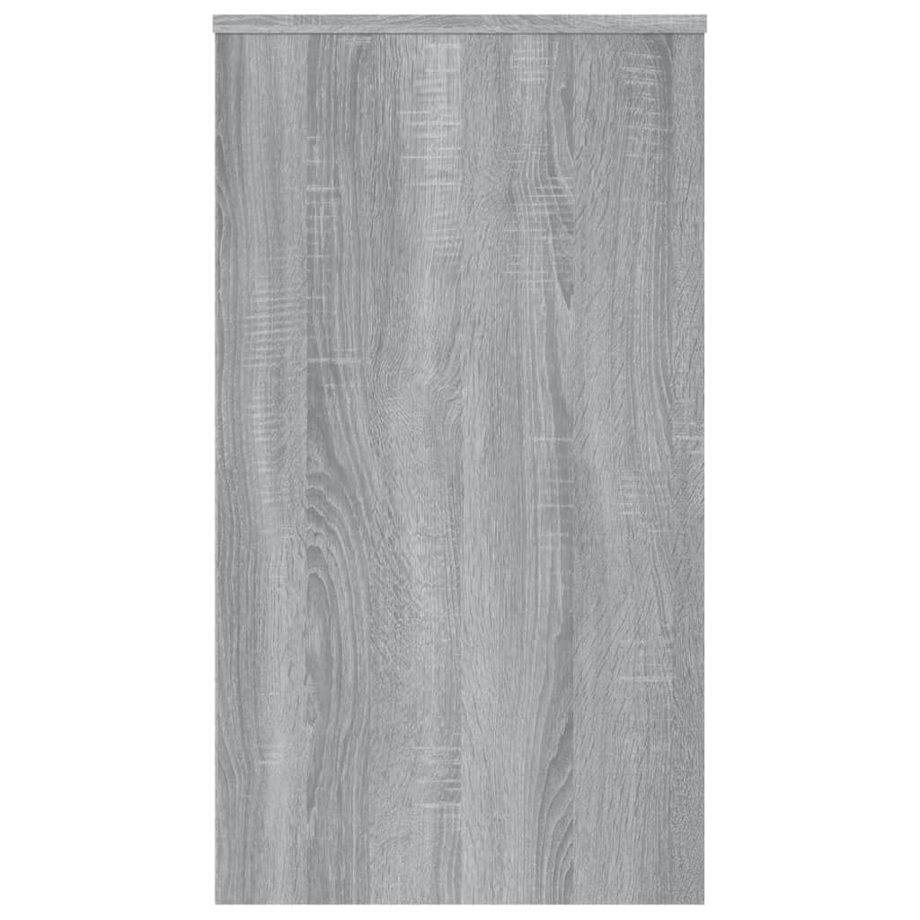 Sonoma szare biurko 90 x 40 x 72 cm z materiału drewnopochodnego do komputera, laptopa, miejsca pracy w domowym biurze, z miejscem do przechowywania do biura i gabinetu