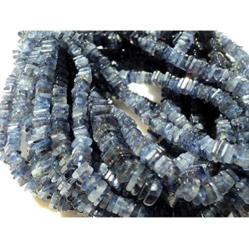 World Wide GemsBeads Gemstone Iolite Spacer Beads, Iolite Heishi Bead, Spacer Bead, Iolite Bead, 4mm Beads, Heishi Bead, 16 Inch Strand Code-HIGH-50314