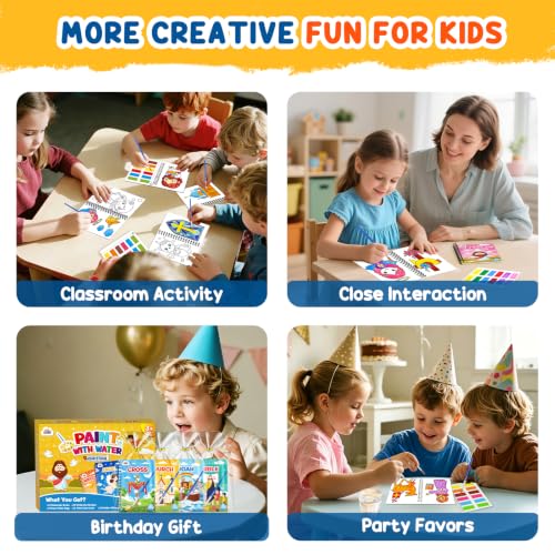 Image of ZMLM 24 Pack Christian Coloring Books - Birthday Party Favors for Kids 4-8