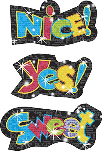 �g�����h ���ق��уV�[�� �L���L�� �悭�ł��܂��� �� 40�� Trend Sparkle Stickers Large Praise Words T-63316