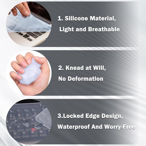 Protector de teclado impermeable y antipolvo EKIND azul miniatura 3
