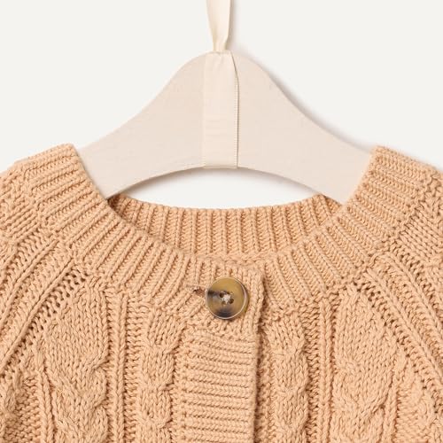 Image of Amazon Essentials x Sofia Grainge Unisex Toddlers and Babies' Cable Knit Cotton Fisherman Cardigan Sweater