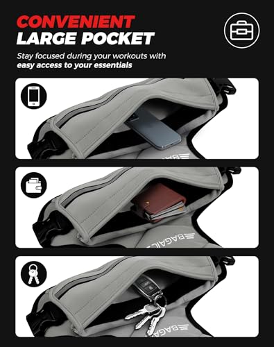 Image of BAGAIL Adjustable Weighted Vest for Women 4-10lb /12-18lb /20-32lb, Comfortable U-Neck Rucking Vest with 6 Removable Weights, Storage Pocket and Reflective Strips for Walking, Jogging, Weight Loss