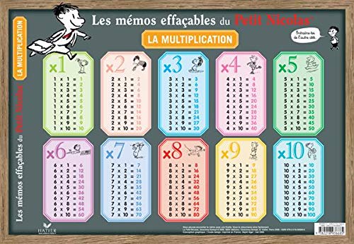 Sous Main Table De Multiplication www.amazon.ca