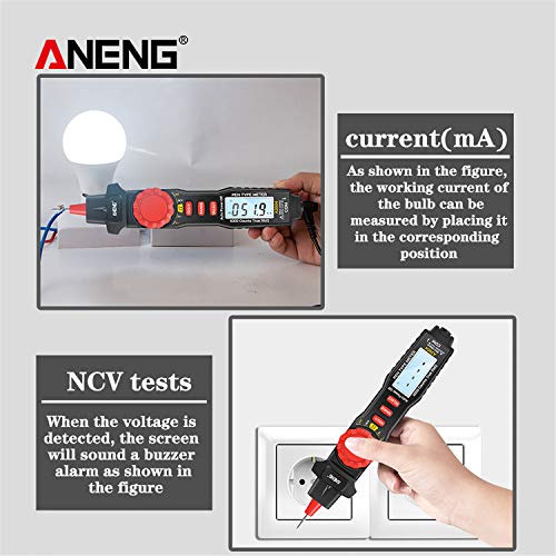 Staright A3004 Caneta Digital Multímetro Faixa Automática NCV AC/DC Voltímetro Amperímetro Ohmímetro