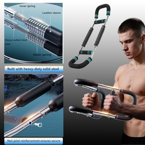 Image of Twister ArmTrainer,Chest Clip Muscle Exerciser,Gorilla Bar for Chest Workout ，Three Gears to Adjust 60-110lb for Beginners and Professional,Portable Adjustable Chest Exerciser for Men and Women