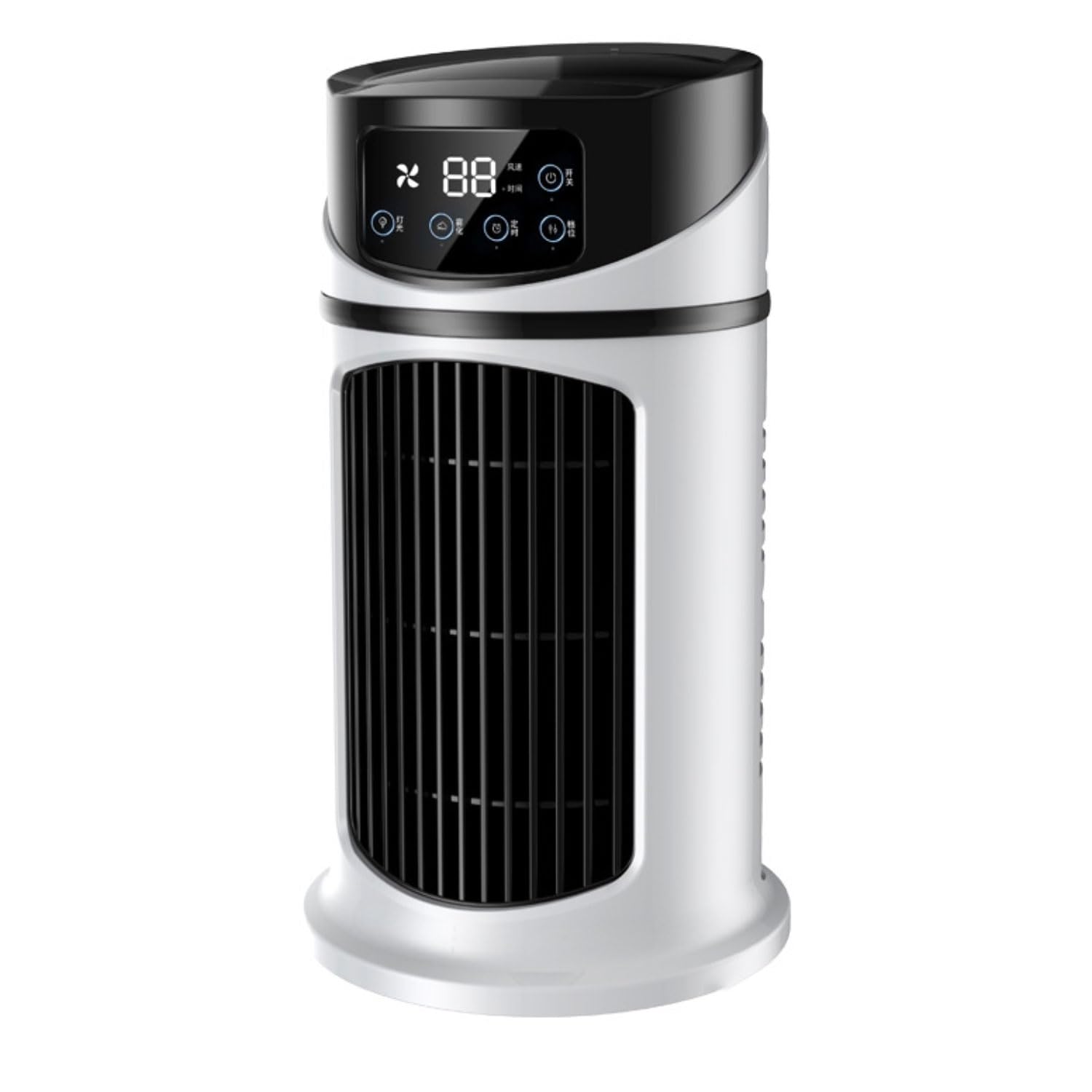 Portable Air Conditioner Mini Air Cooler Evaporative Personal Cooler Humidifier Air Conditioning Unit Silent Cooling Fan with Digital Display & 6hTiming Fan Mobile Air Conditioners for Home Office