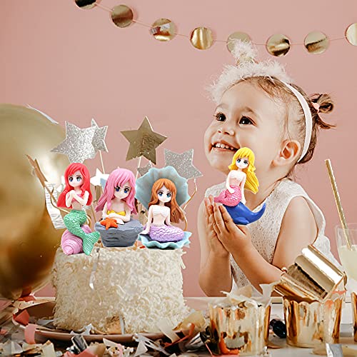 CMDXBD Figurine per Torte Sirena Figurine Torta