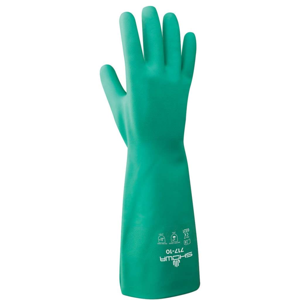Best Glove 730-11 Nitri-Solve Gloves, 15 mil Thickness, 15" Length, XX-Large, Light Green (Pack of 144)
